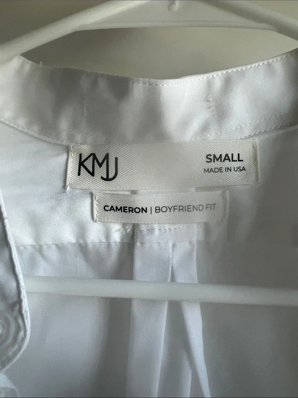 KMJ White Ruffle-Trim Button-Up Blouse - Picture 2 of 6